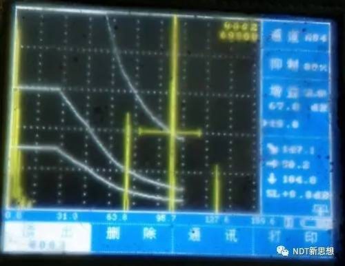 超声检测山形波